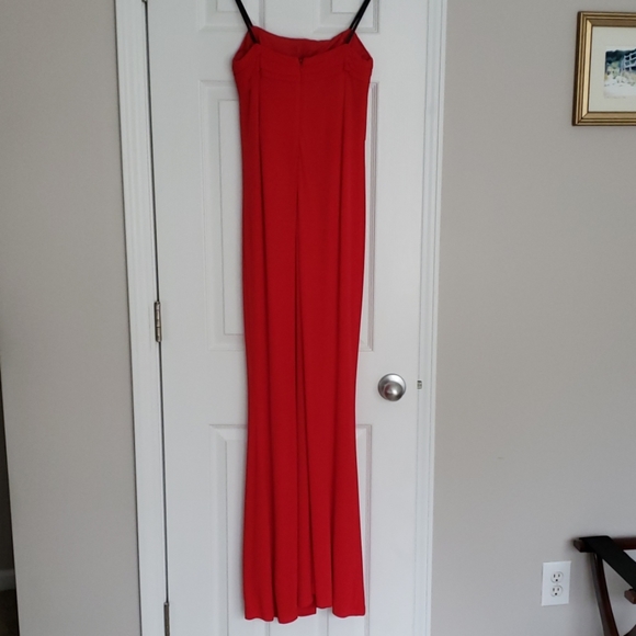 Red floor length evening gown David Meister - Picture 5 of 8